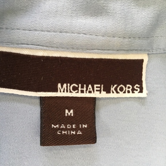 Michael Kors Light Blue Polo Shirt EUC - Picture 7 of 8